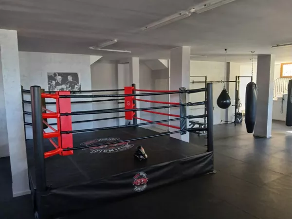Fodral på plats: Pandawin professionell boxningsring levererar stabil, gymklar prestanda