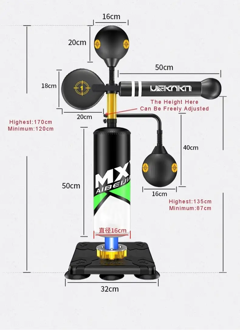 Freestanding Rotating Speed Ball
