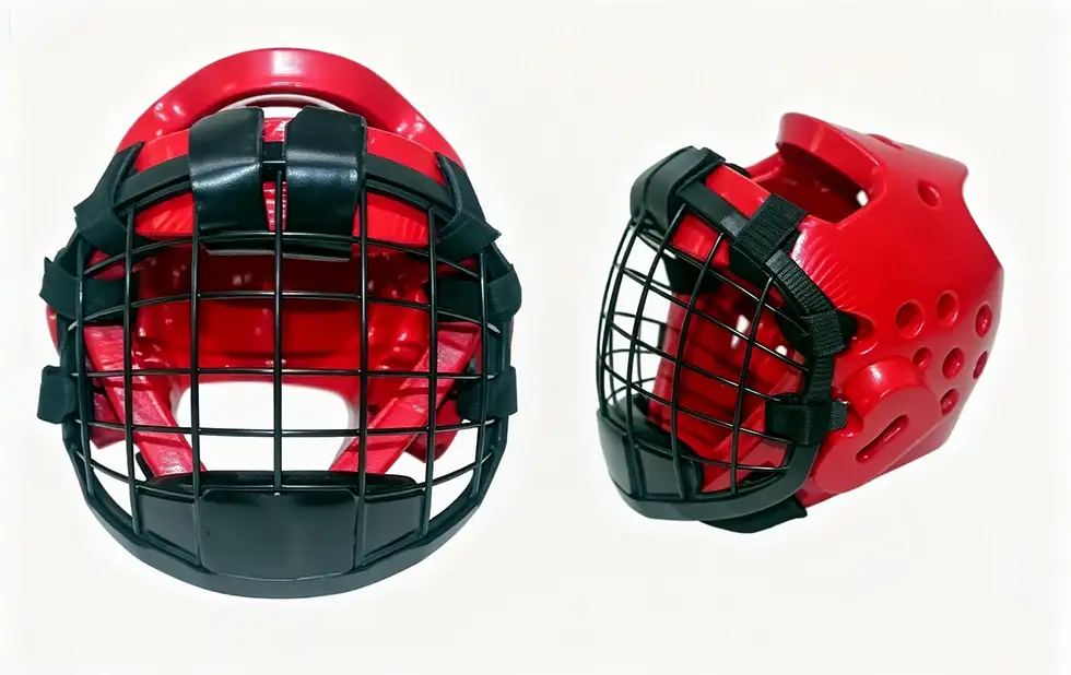 Taekwondo Headgear With Detachable Wire Mesh Mask