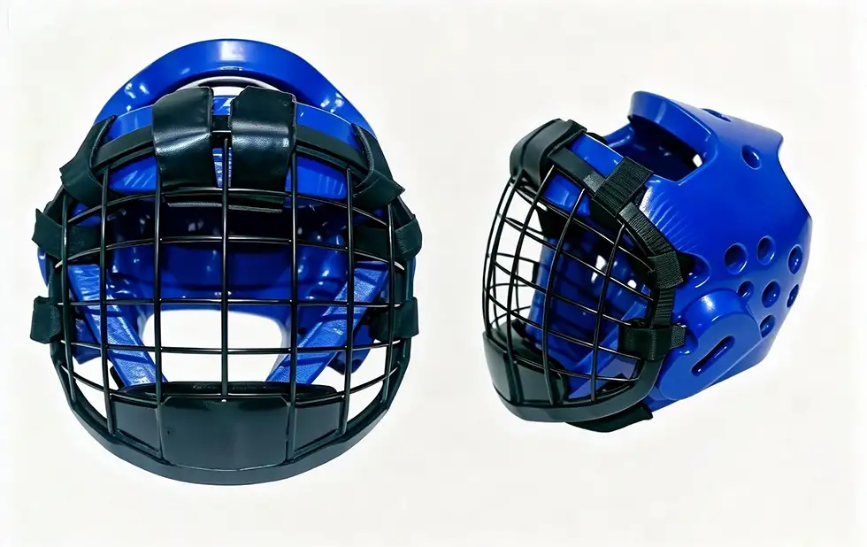 Taekwondo Headgear With Detachable Wire Mesh Mask